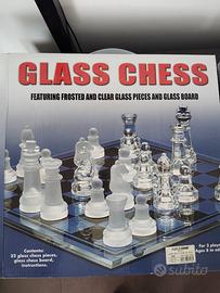 Scacchiera in vetro mis.large 35x35 cm.