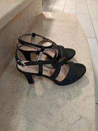 sandali donna nere numero 37con plateau 
