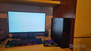 PC Lenovo completo con schermo AOC/mouse/tastiera