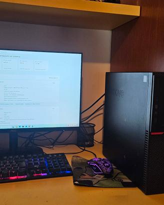 PC Lenovo completo con schermo AOC/mouse/tastiera