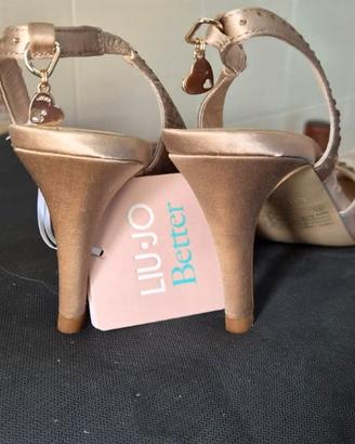 Sandali Liu Jo con strass e ciondolo cuore