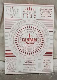 Campari Soda Quadro Telato