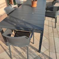 Tavolo da esterno RIO 140 - Nardi + 6 sedie