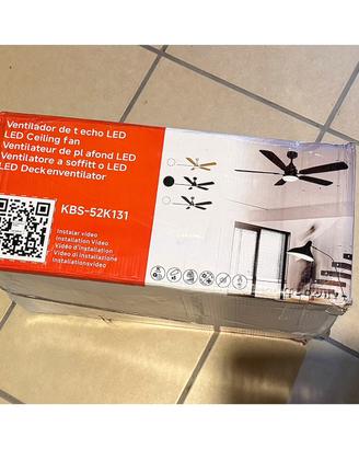 Ventilatore da soffitto con luce Led