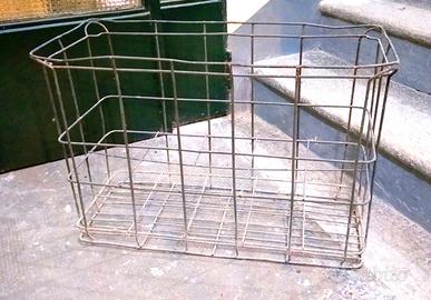 Cestello portabottiglie anni 60 vintage filamento