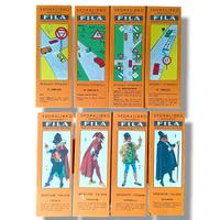 Lotto 8 segnalibri FILA vintage anni 60