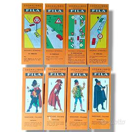 Lotto 8 segnalibri FILA vintage anni 60