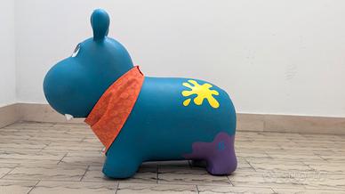 Ippopotamo Cavalcabile Gonfiabile per Bambini