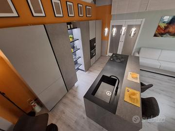 CUCINA  MODERNA CON ISOLA  GRES