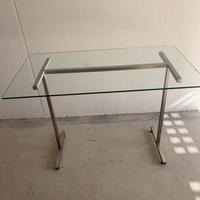 Scrivania acciaio/vetro