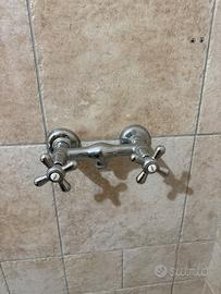 Rubinetto Doccia Cromato Vintage style 2 Manopole