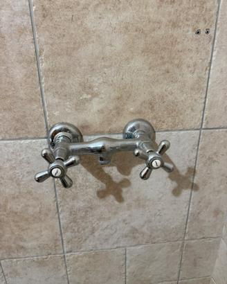 Rubinetto Doccia Cromato Vintage style 2 Manopole