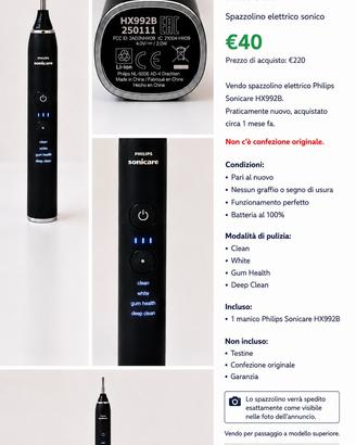Philips Sonicare DiamondClean HW992B