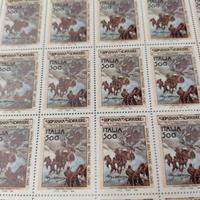 foglio 50 francobolli del 95 dedicati a Beltrame