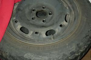 4 cerchi in ferro per polo... 5 fori