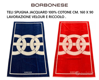 Teli spugna BORBONESE cm. 160 x 90 100% cotone