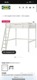 Letto soppalco ikea bianco