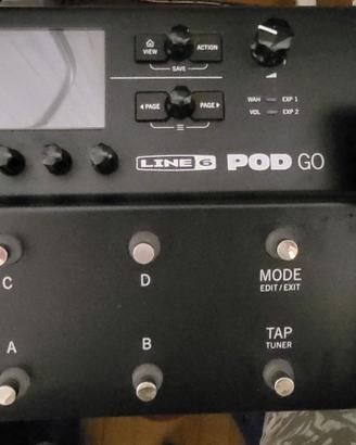 Line 6 POD GO e cassa attiva Powercab 112