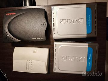 5 Modem ADSL Telecom Italia,D-Link e U.S. Robotics