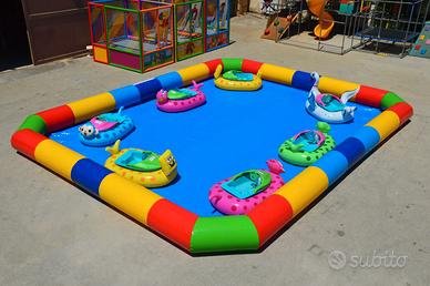 Laghetto Gonfiabile con Barchette per Bambini