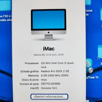 imac 21, del 2019
