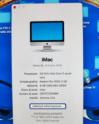 imac 21, del 2019