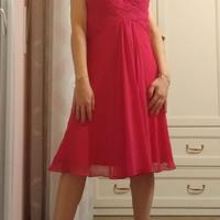 Abito fucsia estivo con bretelle