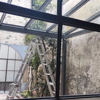 Pergola con vetrate