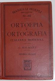 Manuale Hoepli ORTOEPIA E ORTOGRAFIA ITALIANA MODE