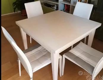Tavolo a Libretto Noce/Bianco