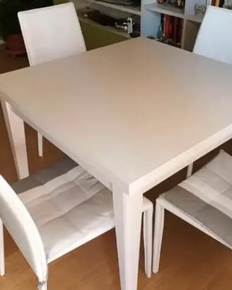 Tavolo a Libretto Noce/Bianco