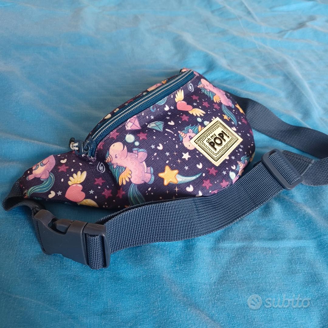 Marsupio Per Bambine A Forma Di Unicorno In Peluche Viola: Borsa A Tracolla, In Vita O A Mano, Regolabile. Perfetto Per 2-6 Anni, Regalo Originale.