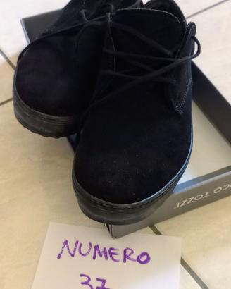 Scarpe donna Tod's numero 37 camoscio nero