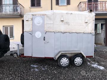 Trailer trasporto cavalli 2 posti