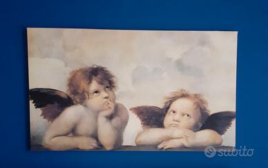Quadro di tela anche per testata letto angioletti