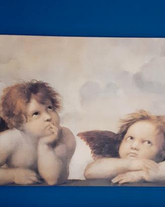 Quadro di tela anche per testata letto angioletti