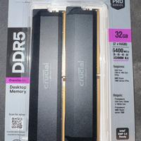 Ram crucial 6400mhz 32gb