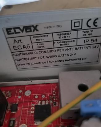 Centralina Elvox per comando cancello automatico