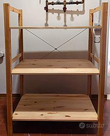 Scaffale Ivar Ikea - legno pino massiccio