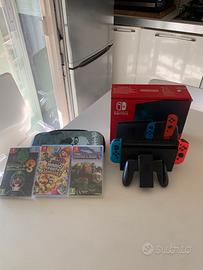Nintendo swich neon con scatola originale