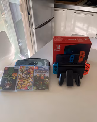 Nintendo swich neon con scatola originale