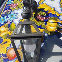 lampada da esterno in ferro battuto