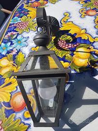 lampada da esterno in ferro battuto