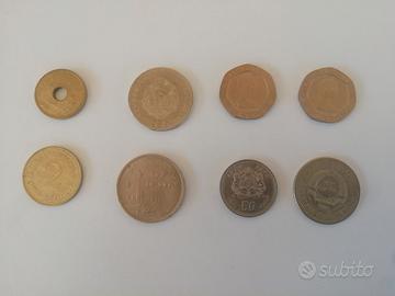 Lotto otto monete vari paesi come da foto