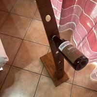 portabottiglie vino cantinetta da pavimento doghe