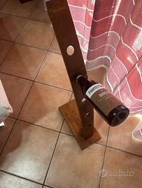 portabottiglie vino cantinetta da pavimento doghe