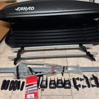 Box tetto FARAD 430 litri. Barre A PARTE