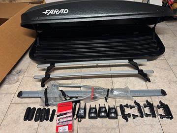 Box tetto FARAD 430 litri. Barre A PARTE