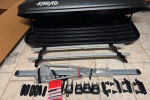 Box tetto FARAD 430 litri. Barre A PARTE