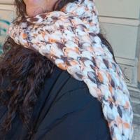 Sciarpa lana fatta a mano donna Scout